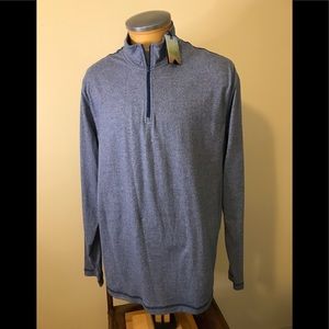 Men’s NWT Ocean Coast Blue Zippered Collar Shirt